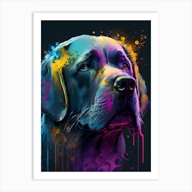 abstract dog art Art Print