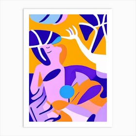 Abstract Ultraviolet Radiation Musted Pastels Art Print