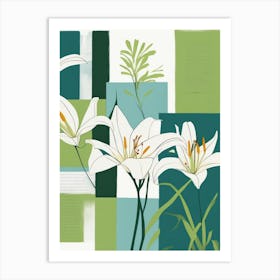 White Lilies Art Print