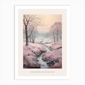 Dreamy Winter National Park Poster  Northumberland National Park United Kingdom 1 Art Print