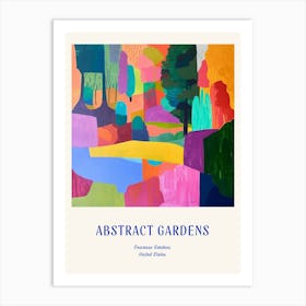 Colourful Gardens Descanso Gardens Usa 2 Blue Poster Art Print