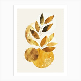 Gold Leaf 24 Art Print