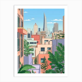 Rio De Janeiro, Brazil, Graphic Illustration 2 Art Print