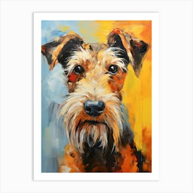 Modern Airedale Terrier 3 Art Print