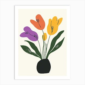 Tulips In A Vase 1 Art Print