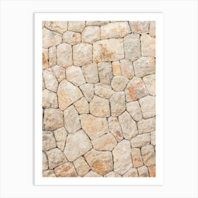 Old Stone Wall Art Print