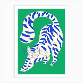 Striped Cat 1 Art Print