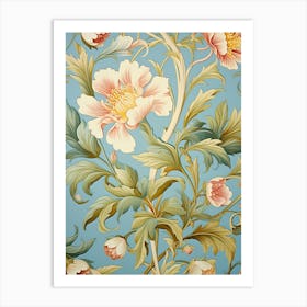 Floral Wallpaper 326 Art Print