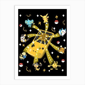 Catch Electric Pokemon Art Print