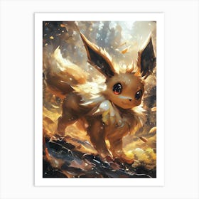 Eevee Pokemon Anime Manga Japan Poster Art Print