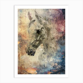 Poster Horse Wild Animal Illustration Art 04 Art Print