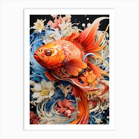 Fish In A Chromatic World Art Print