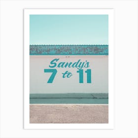 Sandy's 7 To 11 Convenience Store In Marfa Texas Art Print