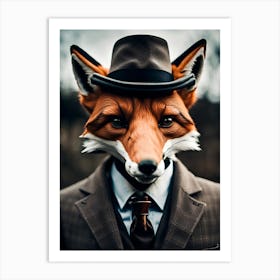 The Dapper Fox Art Print