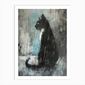 Cat In The Rain 12 Art Print