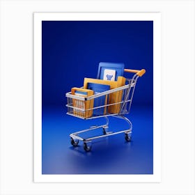 Create Shopping Cart And E Commerce Suite In A Thoroughly Modern Design Featuring Chrome Accents S (3) Art Print