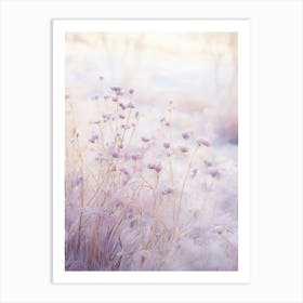 Frosty Botanical Lilac 3 Art Print
