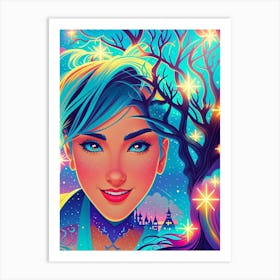 Fairytale Girl 1 Art Print