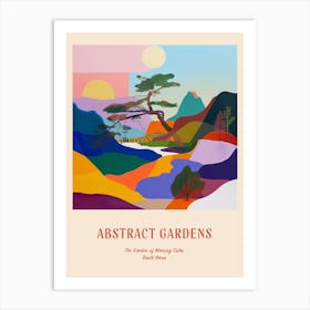 Colourful Gardens The Garden Of Morning Calm South Korea 2 Red Poster Art Print