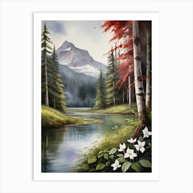 Canada Autumn In The Woods Art Print