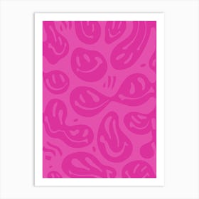 Pink Core Melted Happiness Art Print