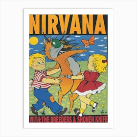 Nirvana ‘Astro Arena’ Houston, Usa 1991 Poster Art Print