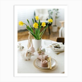 Easter Table Setting 24 Art Print