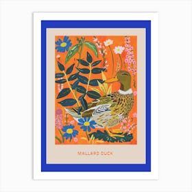 Spring Birds Poster Mallard Duck 4 Art Print