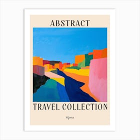 Abstract Travel Collection Poster Algeria 2 Art Print