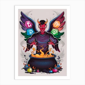 Devil In A Pot Art Print