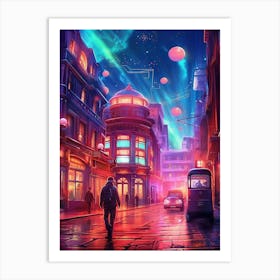 Futuristic City 10 Art Print