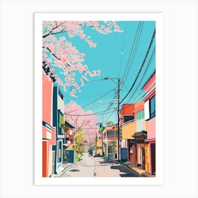 Harajuku Tokyo Colourful Illustration Art Print