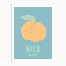 Nice, France, Graphic Style Poster 3 Art Print