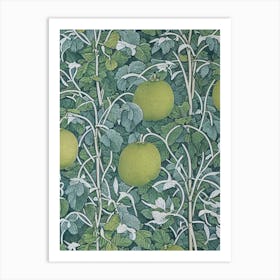 Honeydew Vintage Botanical Fruit Art Print