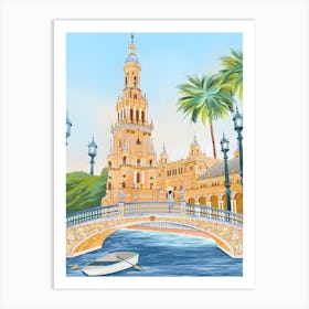 Seville Spain Travel Landscape Art Print