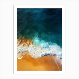 Aerial View Of A Beach 131 Art Print