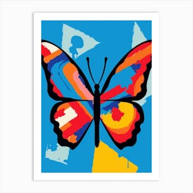 Pop Art Question Mark Butterfly 3 Art Print