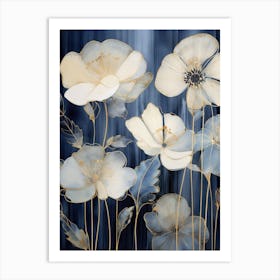 White Poppies Art Print