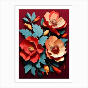 Paper Flowers 12 Art Print