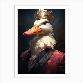 King Of Ducks Art Print