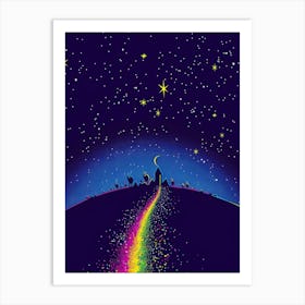 Rainbow Road Art Print