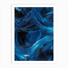 Abstract Blue Painting 13 Art Print