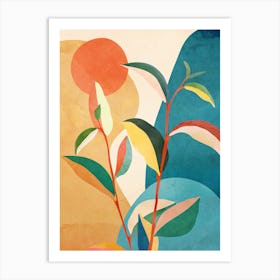 Colorful Branching Out 03 Art Print