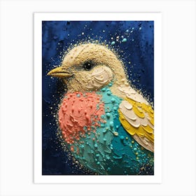 Default Bird Created From Intricately Placed Dot Paints On A T 2 Art Print