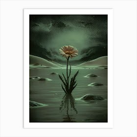 Flower In The Water Art Print