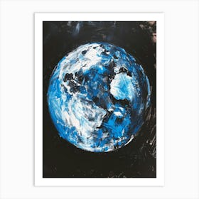 Earth In Blue 1 Art Print