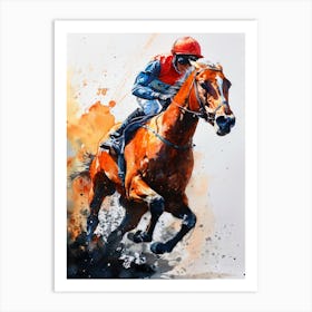 Jockey On Horse sport Art Print