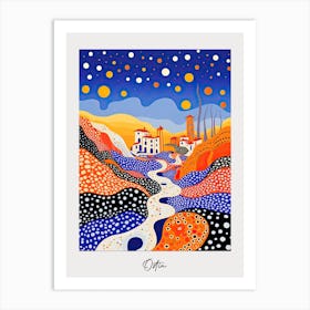 Poster Of Ostia, Italy, Illustration In The Style Of Pop Art 3 Art Print