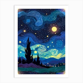 Starry Night 191 Art Print