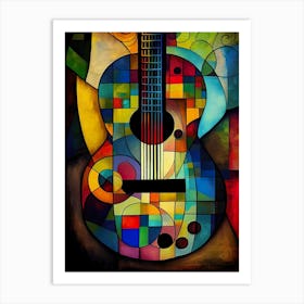 Abstract Guitar Painting Art Print